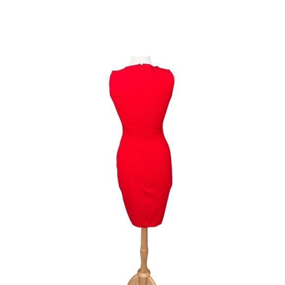 Cache Red Keyhole Midi Dress Size Small - Picture 4 of 9